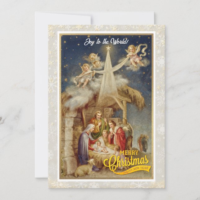 Natividad Vintage Navidad I Religioso Clásico (Anverso)
