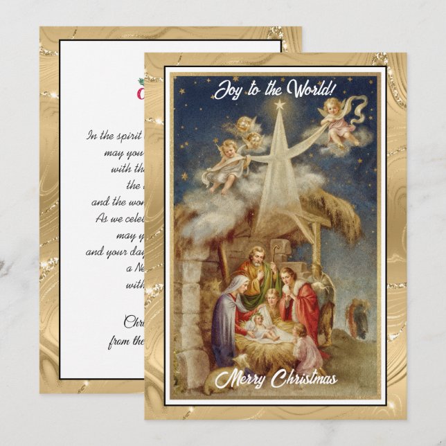 Natividad Vintage Navidad I Religioso Clásico (Anverso / Reverso)