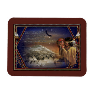 Nativo americano cherokee de los imanes de la