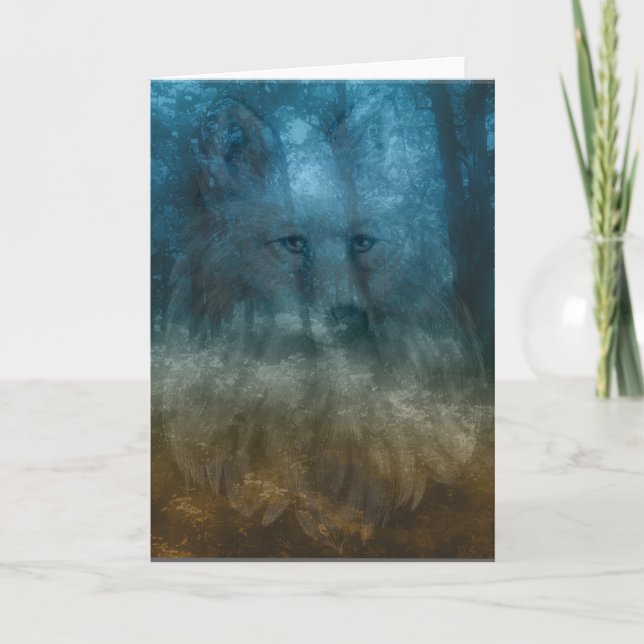 Nativo americano toda la tarjeta de felicitación (Anverso)