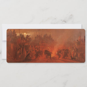 Nativos americanos vintage, danza búfala de Wimar