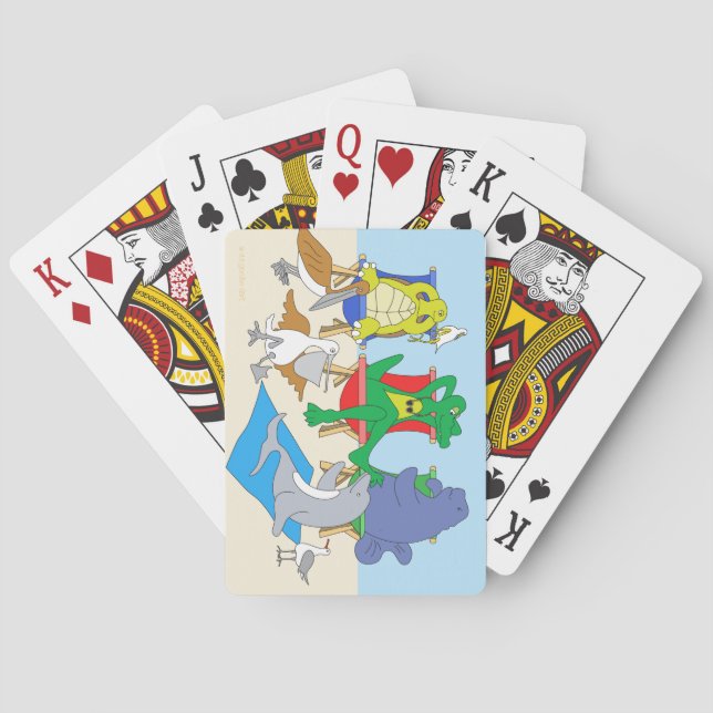 Nativos de Florida jugando cartas (Reverso)