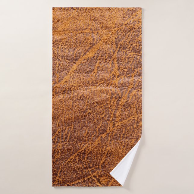 Natural brown leather texturetexture, leather, ski (Toalla de baño)