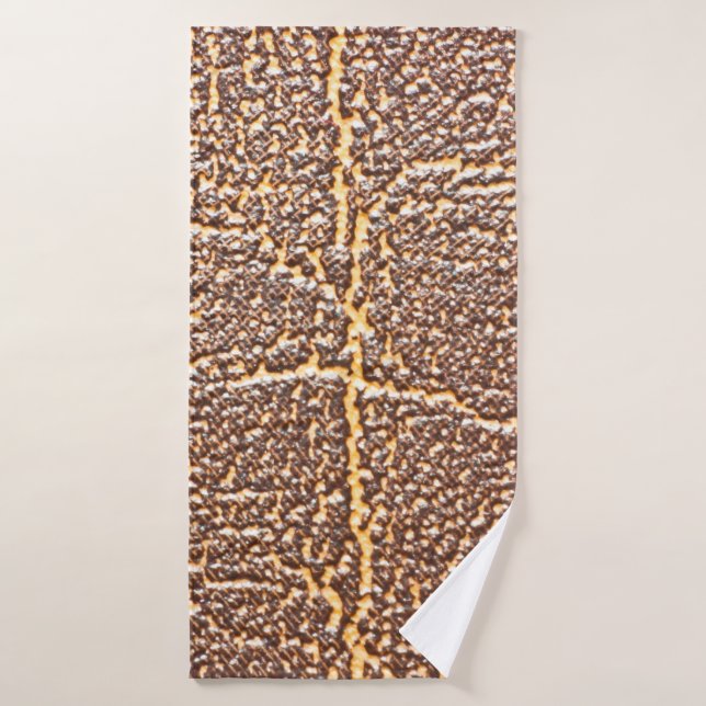 Natural leather book cover texture abstract, aged, (Toalla de baño)