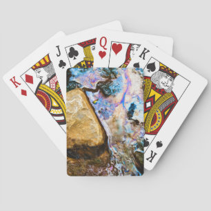 naturaleza abstracta cartas de juego agua quieta