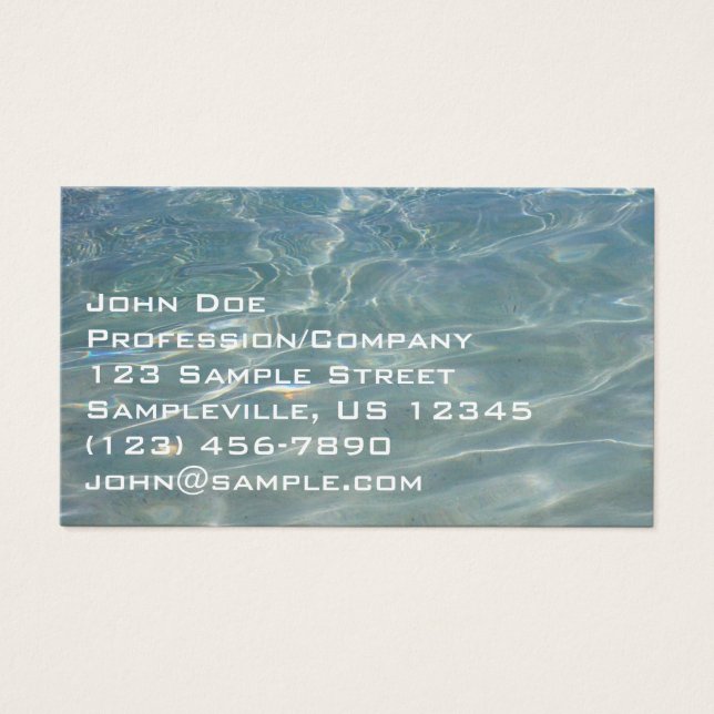 Naturaleza azul del Resumen del Agua del Caribe (Frente)