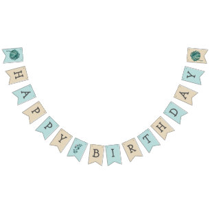 Naturaleza botánica Feliz cumpleaños banderas de B