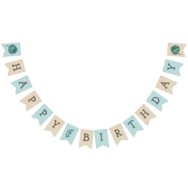 Naturaleza botánica Feliz cumpleaños banderas de B (Todo)