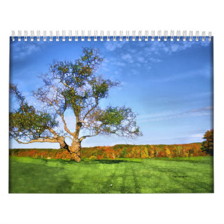 Naturaleza - calendario del estilo de Paintography