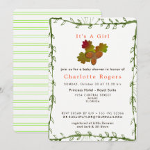 Naturaleza de la invitación Baby Shower de Little