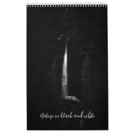 Naturaleza del calendario fotográfico v3 en blanco