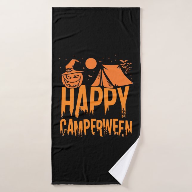 Naturaleza del campamento de Halloween (Toalla de baño)