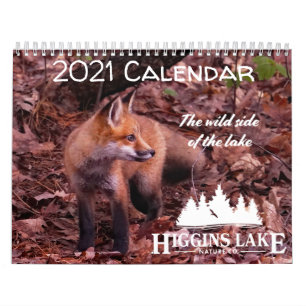 Naturaleza del lago Higgins 2021 Calendario S