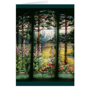 Naturaleza del vitral de Nouveau Tiffany del arte