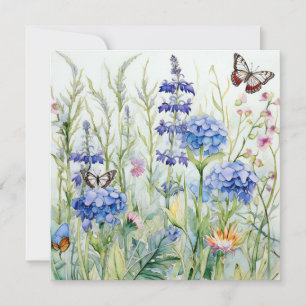 Naturaleza elegante: tarjeta de cumpleaños de jard