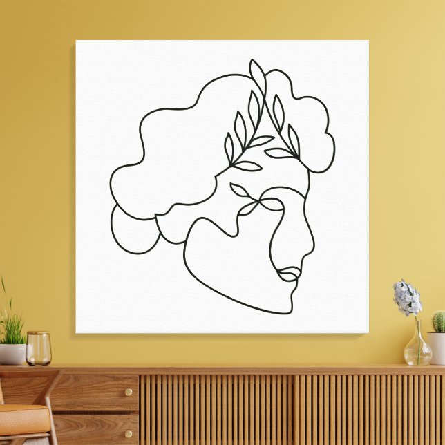 Naturaleza interior - Resumen del arte de la línea (Insitu (Sala de estar))