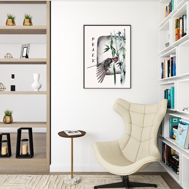 Naturaleza japonesa pájaro arte acuático asiático  (Subido por el creador)