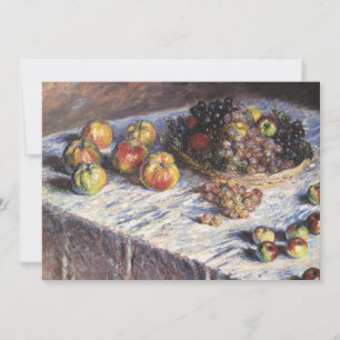 Naturaleza muerta con manzanas y uvas por Claude M