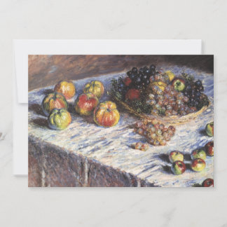Naturaleza muerta con manzanas y uvas por Claude M
