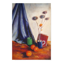 Naturaleza muerta con naranjas y jarra - Arte de p