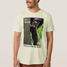 Naturaleza Nerds Rule Bear Camisa Adulta