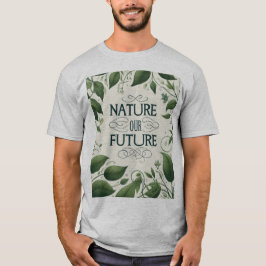 Naturaleza Nuestro futuro diseño camiseta