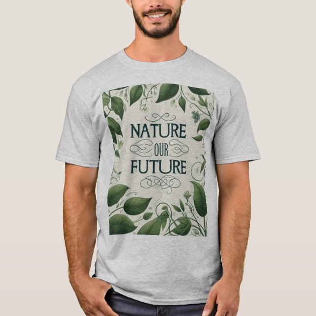 Naturaleza Nuestro futuro diseño camiseta (Anverso)