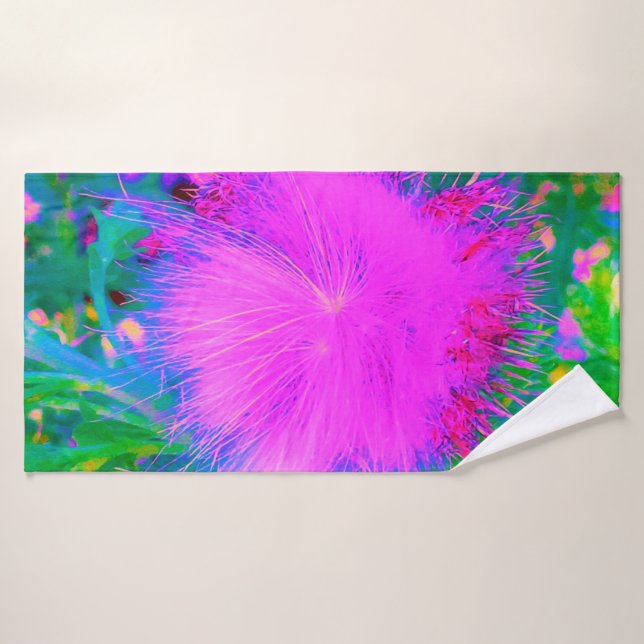 Naturaleza psicodélica púrpura ultravioleta (Toalla de baño)