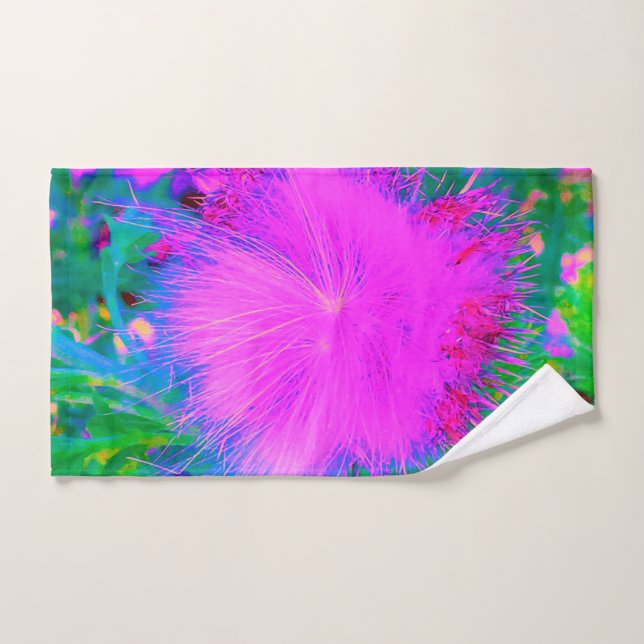 Naturaleza psicodélica púrpura ultravioleta (Toalla de mano)