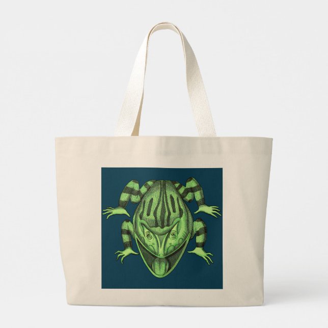 Naturaleza Reptiles Salvajes La Bolsa De Tote Toad (Reverso)