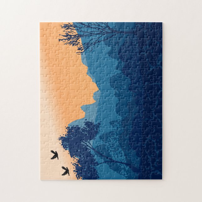 Naturaleza: rompecabezas de las colinas (Vertical)