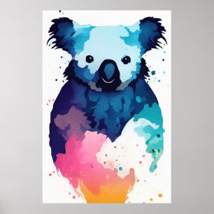 Naturaleza silvestre Koala Pintura de arte de colo