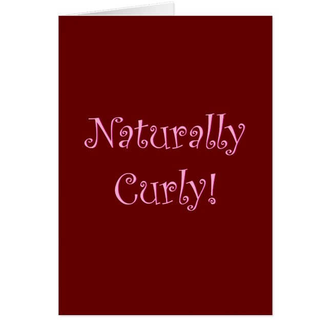 Naturally Curly Hair (Frente)