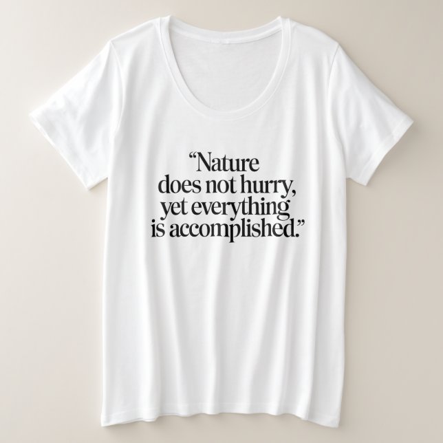 "Nature Does Not Hurry" - Citation Zen Inspirante (Anverso del diseño)