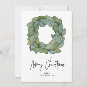 Naufragio de tarjeta de Navidades Wreath de la Mag