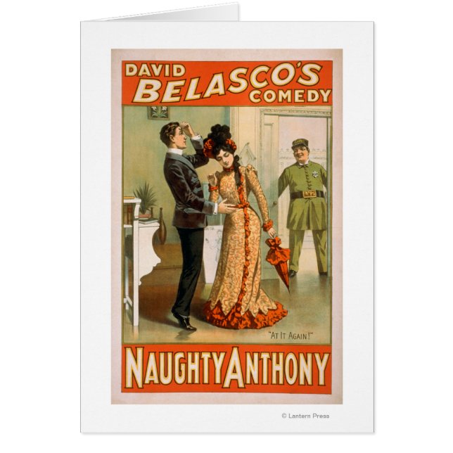 Naughty Anthony "At It Again", Poster de teatro (Frente)
