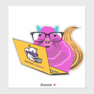 Naughty Squirrel #16 Pegatina