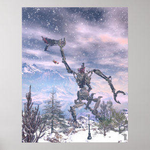 Naughty Vs Nice (22" x 28") Poster de impresión de