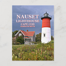 Nauset Light, Cape Cod, postal de Massachusetts