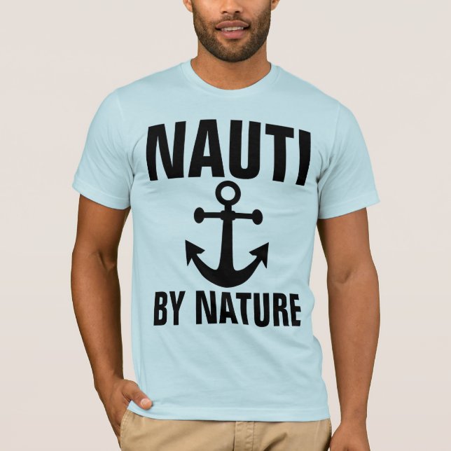 NAUTI POR NATURALEZA Camisetas NÁUTICAS (Anverso)