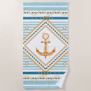 Nautica Anchor y toalla de playa Stripes