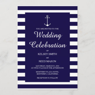 Náutica de la Marina: Invitaciones a la boda