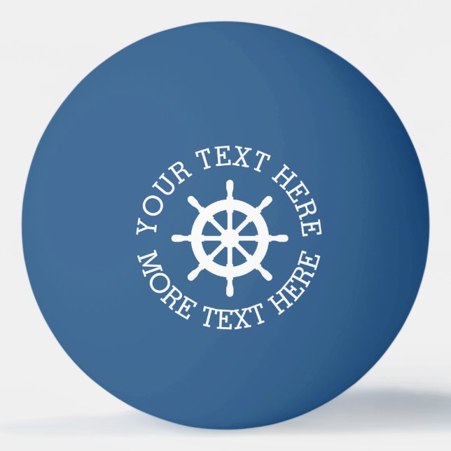 Náutica rueda de barco ping-pong ping-pong bolas (Anverso)