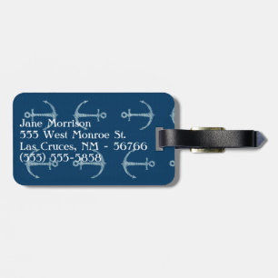 Nautical Anchor Sailing Bote Náutica Etiqueta de E