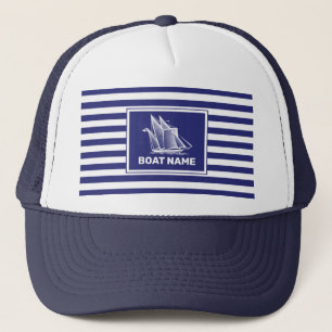 Nautical Boat Design Navy Gorra de la Marina con f