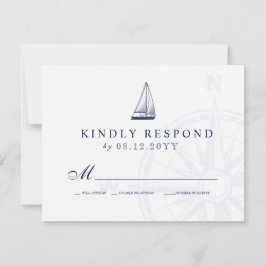 Nautical Boda Nave RSVP