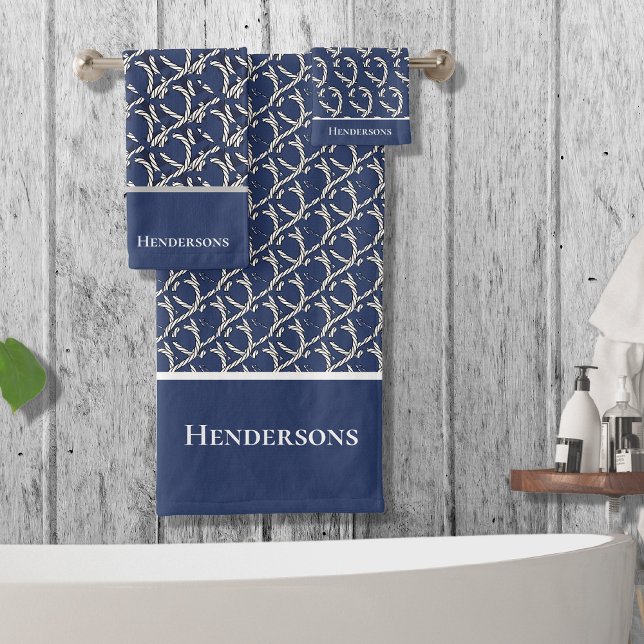 Nautical Family Navy Blue White Rope (Subido por el creador)