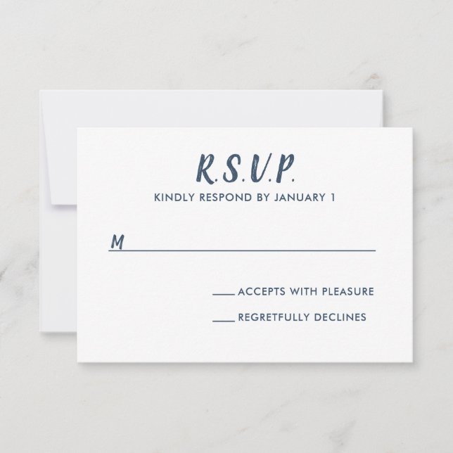 Nautical Sailboat Wedding RSVP (Anverso)