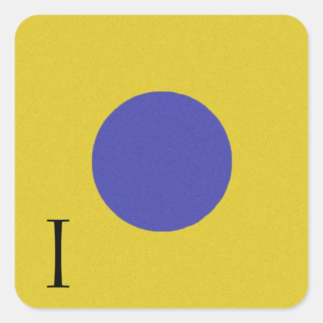 Nautical Signal Flag Alphabet Pegatina (Anverso)