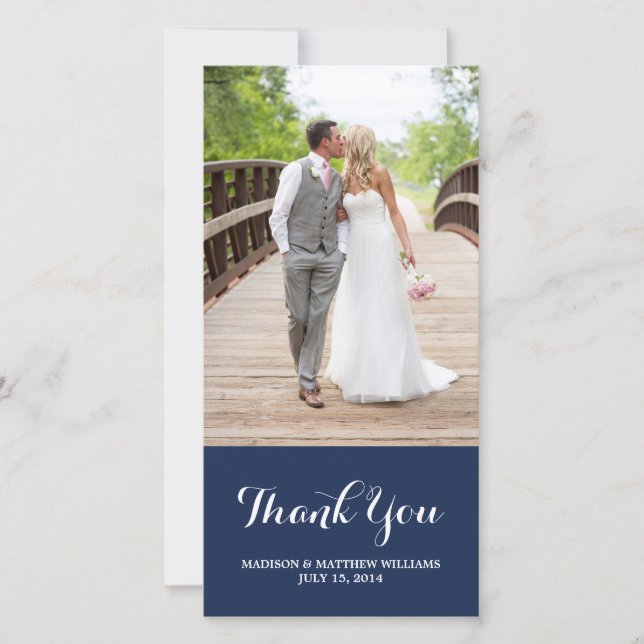 Nautical | Tarjeta fotográfica de agradecimiento (Anverso)